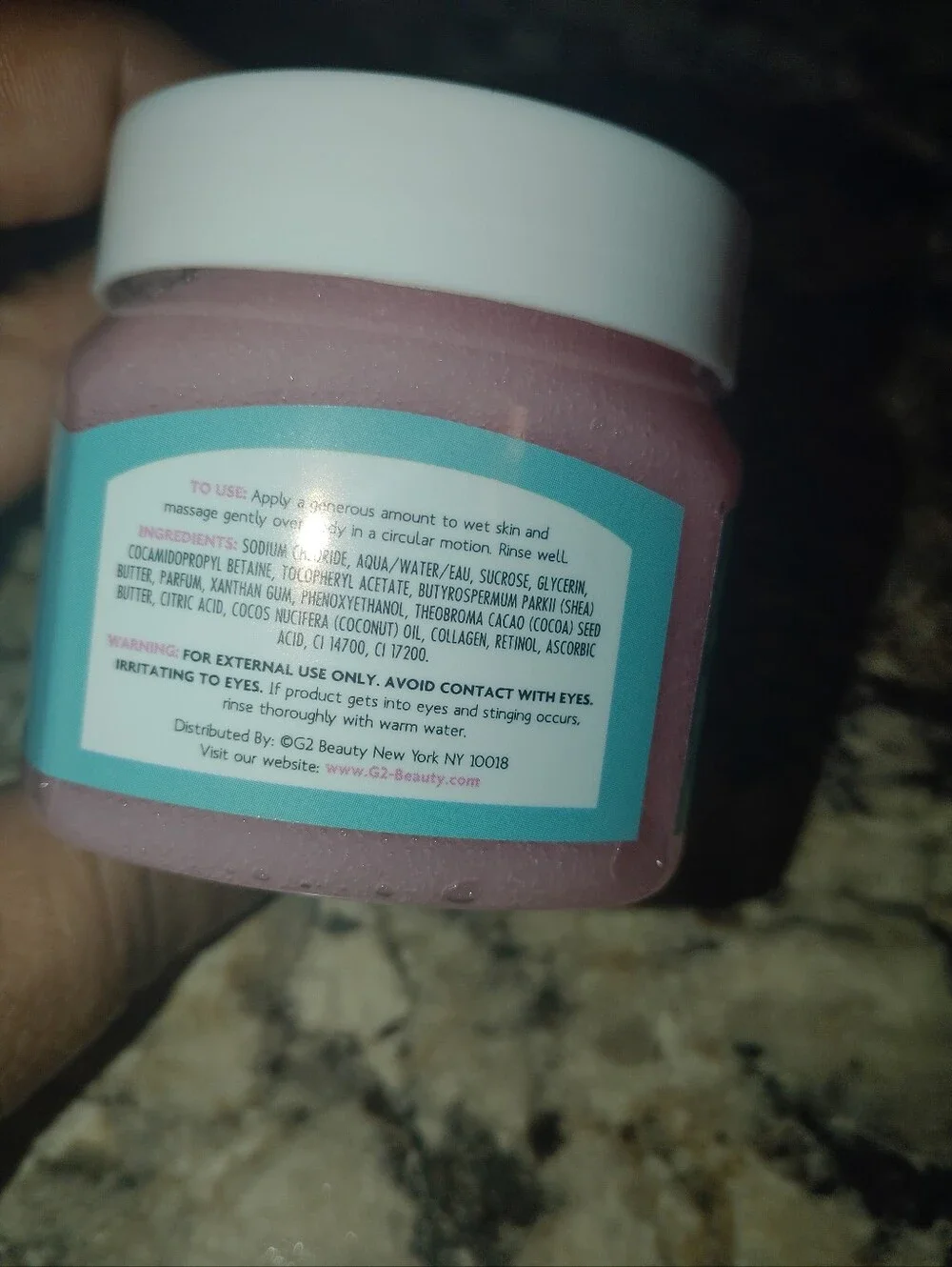 Cotton Candy Exfoliating Sugar Scrub - Pink New